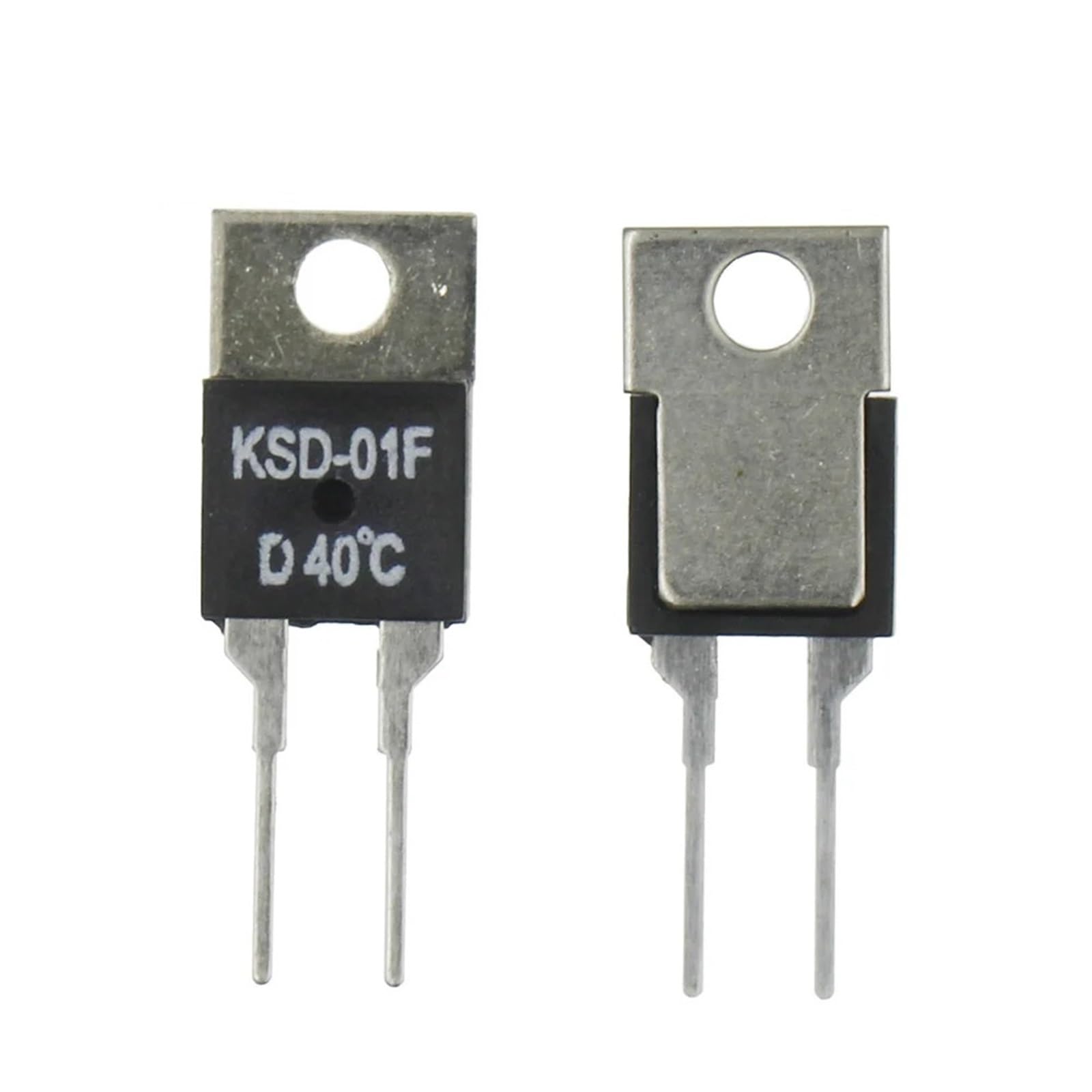 40 50 60 70 80 90 100 DegC NC normalement fermé NO normalement ouvert 1,5A interrupteur thermique capteur de température Thermostat KSD-01F JUC-31F 5 pièces (Color : 125C, Size : Normally closed D)