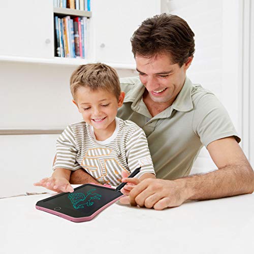 JRD&BS WINL LCD Writing Tablet for Kids Toys for 5-16 Years Old Girls,Boys,8.5 inch Drawing Board with Lock Erase Button for Adults for School and Office as Arithmetic,Charts or Message Board Pink D01