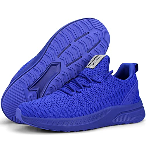 Image of Feethit Mens Slip On Walking Shoes Blade Tennis Shoes Non Slip Running Shoes Lightweight Workout Shoes Breathable Mesh Fashion Sneakers