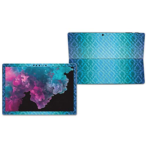 Image of MIGHTY SKINS MightySkins Carbon Fiber Skin for Microsoft Surface Pro 6 - Blue Vintage | Protective, Durable Textured Carbon Fiber Finish | Easy to Apply, Remove, and Change Styles | Made in The USA