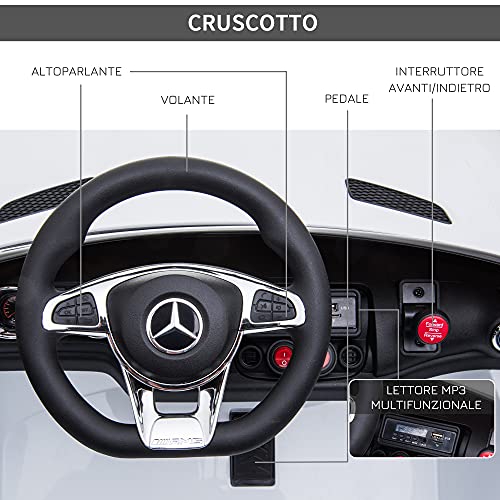 HOMCOM Macchina Elettrica per Bambini con Licenza