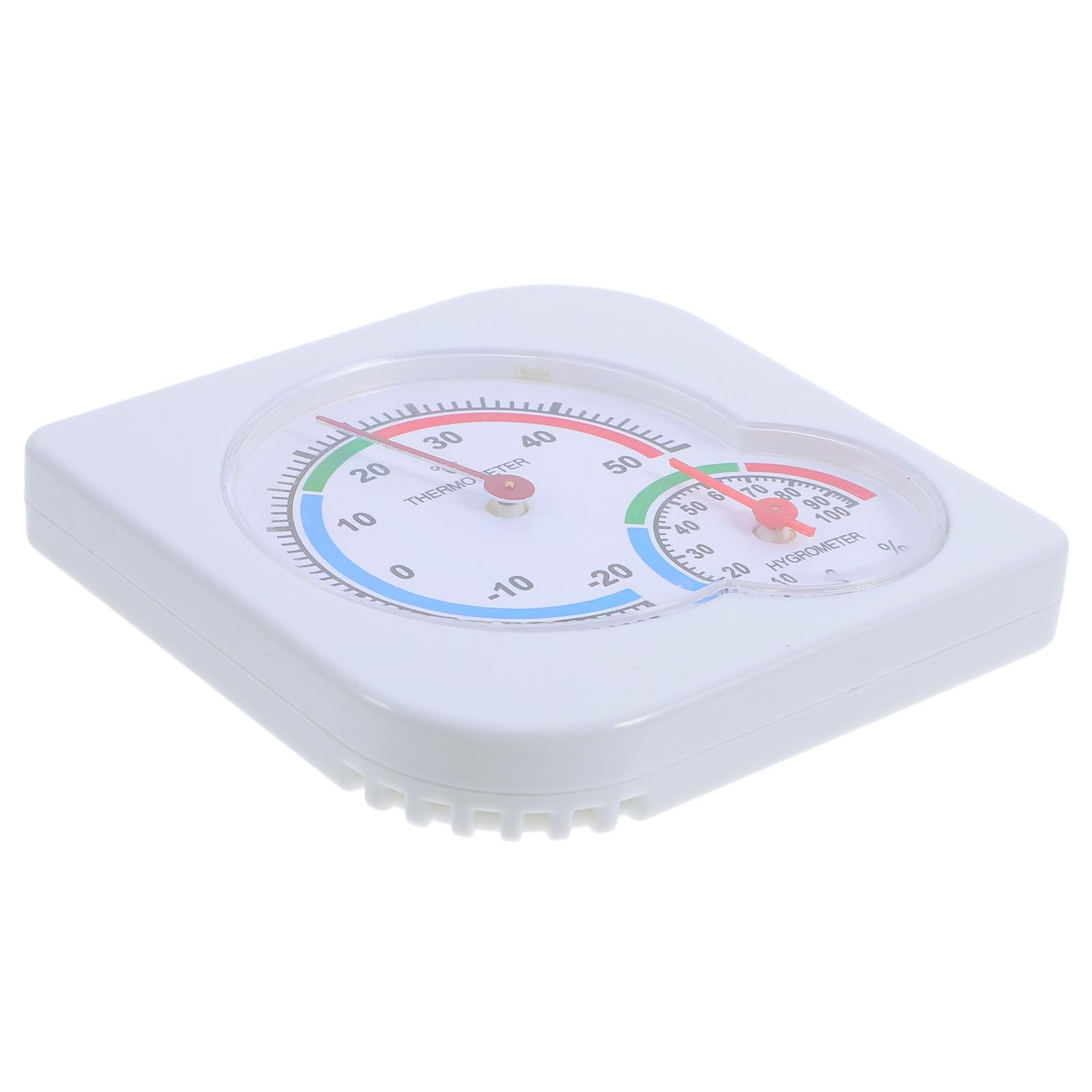 Abaodam termometro monitoraggio della temperatura domestica termometri da esterno per patio misuratore di umidità della temperatura indicatore di temperatura plastica bianca