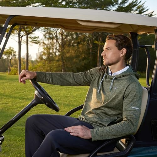 Image of M MAELREG Hoodies for Men Golf Fleece Hooded Sweatshirts Dry Fit Athletic Lightweight Casual Midlayer Mens Hoodies Pullover