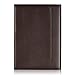 Leather Junior Padfolio for Men & Women with Pen Loop, Italian Calfskin, Business Portfolio Notebook Folder (Pebbled Coffee)