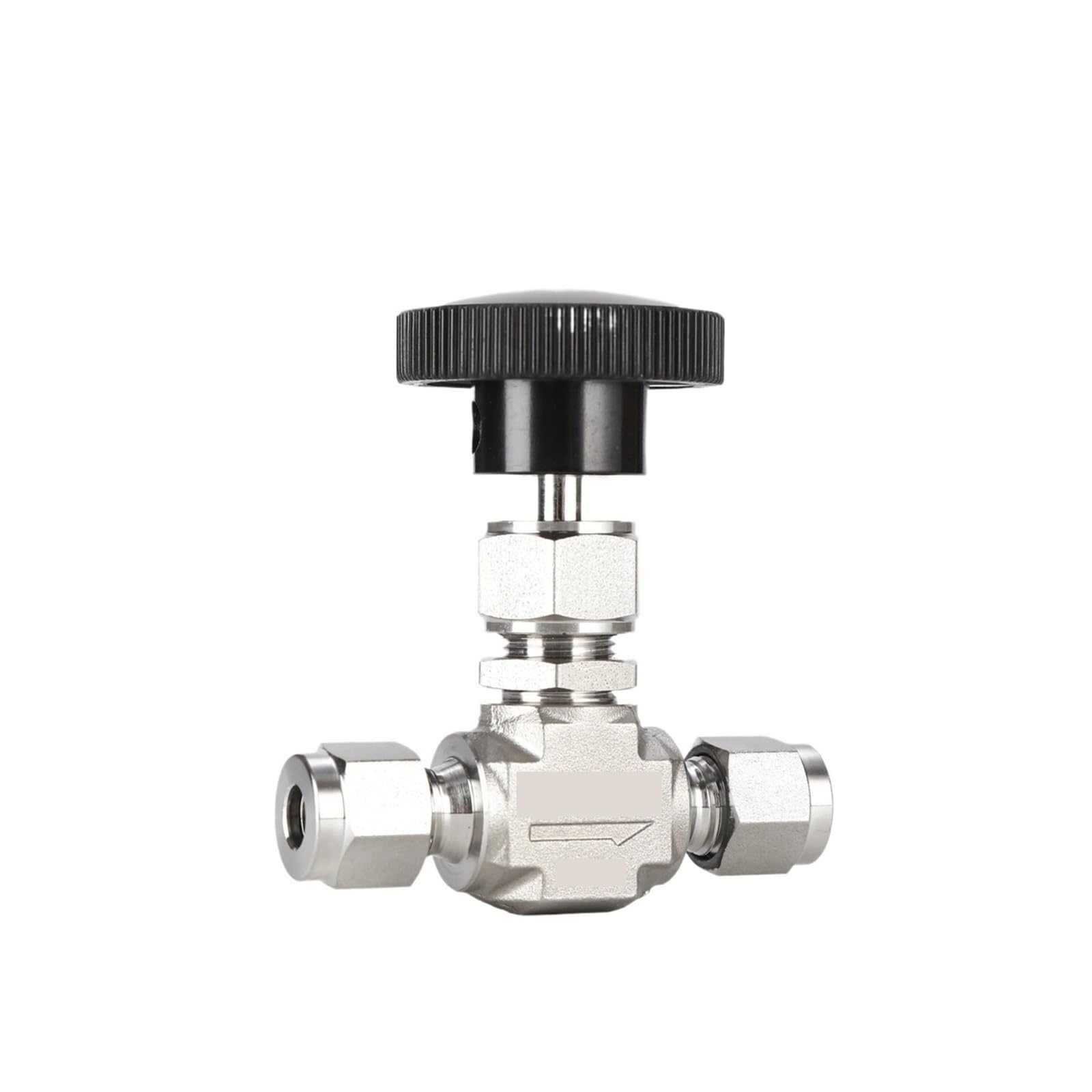 Vanne à aiguille inox 316 de 3 mm robinet pointeau étanche pour fluide de laboratoire
