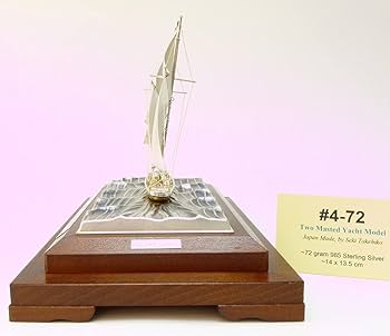 Sailing Yacht Pure Silver 985 Japan Made With Wave Base And