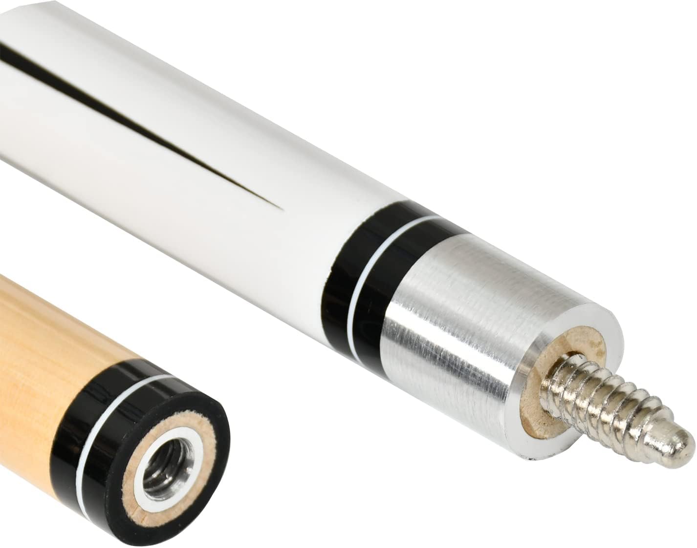 Ultimate Billiards Bundle 2-Piece Pool Cue Set with Wall-Mounted Cue Stick Rack