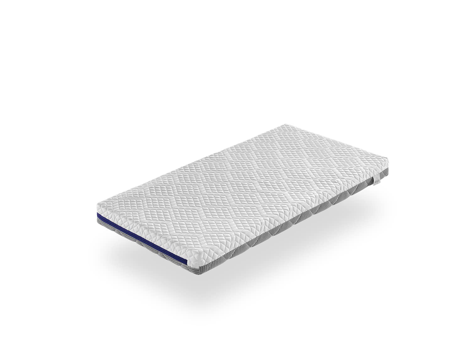 SHAULA Colchon de Espuma con viscoelastica Cuna 60X120 Theo, Altura 11 CM, Viscoelastica perfilada, Transpirable y desenfundable. Firmeza Ideal