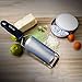 SICACO Cheese Grater Zester, HandHeld Metal Grater for Coconut,Ginger,Lemon,Garlic,Carrot,Potato,Parmesan. Safety and Premium Kitchen Grater.