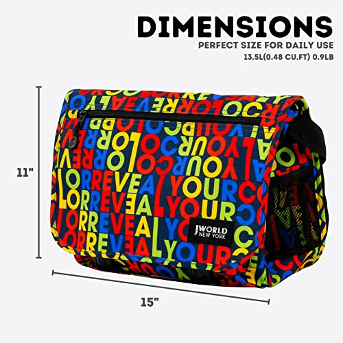 Image of J World New York Terry Messenger Bag for Women Girls School Kids