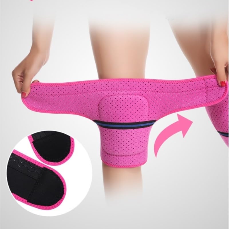 Exercise, protection Sports Knee Pads Thickened Sponge Anti-collision Protective Gear Support Climbing Cover Strap for Fitness, cycling, running, playing football(D)