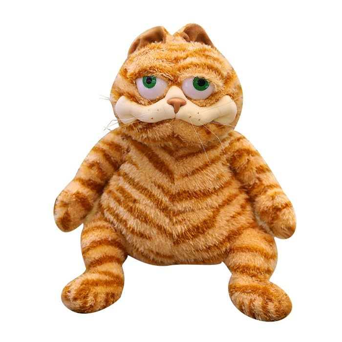 Dual Bling The Garfield Movie Plush, 11.8'' Ugly Garfield Plushie Toys for Fans Gift, Collectiable Stuffed Animal Doll for Kids Adults