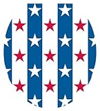 Toilet Tattoos, Toilet Seat Cover Decal, Stars and Stripes, Size Round