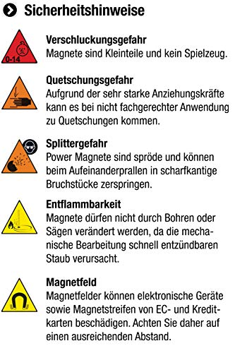 Connex Neodym-Kugelmagnet - Ø 10 mm - 5 Stück im praktischen Set - Extra starker Magnet - 2 kg Haftkraft - Für Haushalt & Hobby / Powermagnet / Magnetkugel / Mini-Magnet / DY7100021