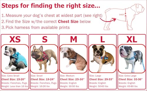 BULLHUG Adjustable Dog Harness– No Pull, No Choke – for English Bulldogs, French Bulldogs, Pugs & Broad-Chested Breeds – Easy, Safe Walks (Olive Green, Large) by BullHug - Used condition - US$29.05