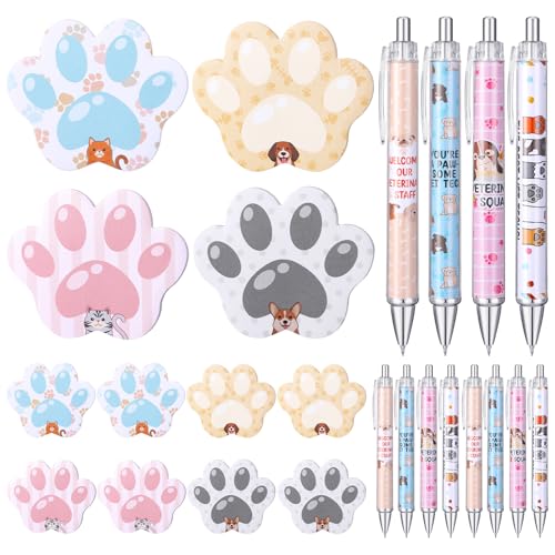 Affrolling 24 Pcs Vet Tech Gifts Veterinary Writing Pens Sticky