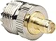 HeyNana Koaxialadapter RF SMA Buchse auf UHF SO239 Buchse, 27 mm, Konverterstecker