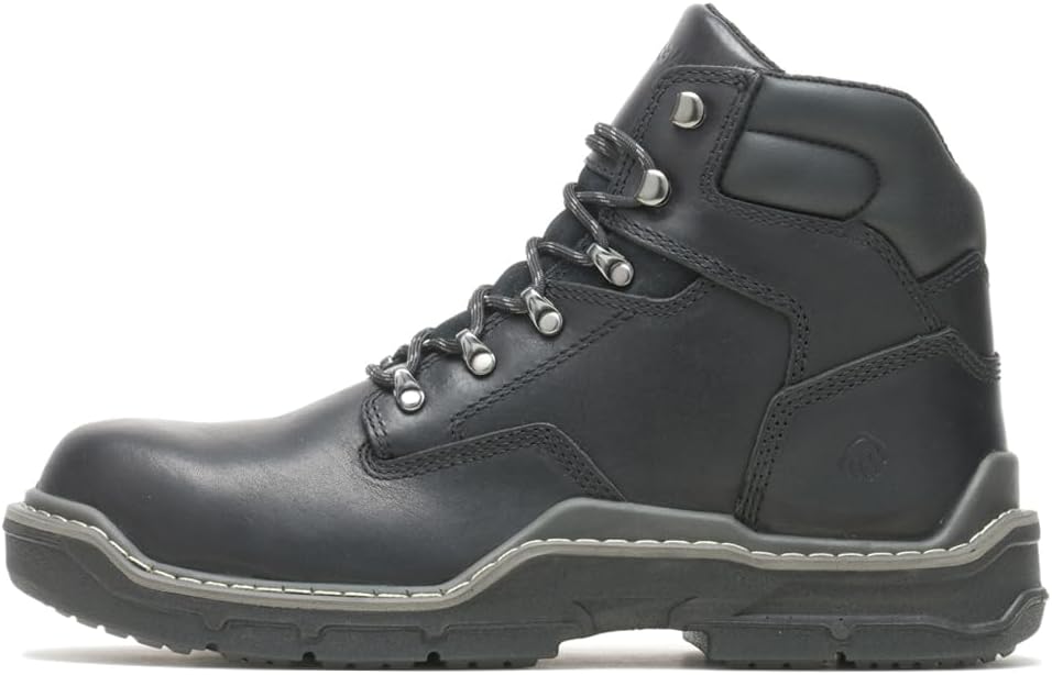 Wolverine Men's Raider DuraShocks 6 Inch Soft Toe Construction Boot, Black, 14