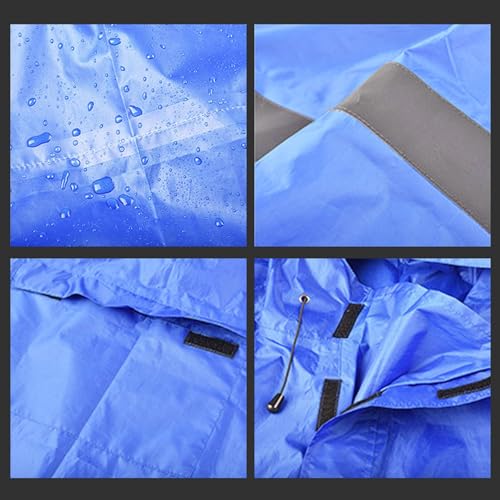 Poncho de lluvia con capucha e impermeable multifuncional para senderismo 7