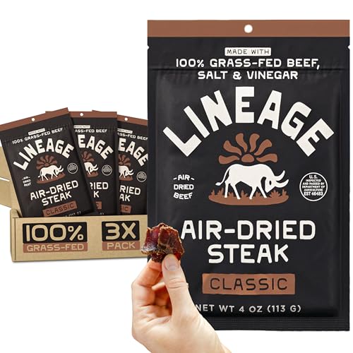 Lineage Provisions 100% Grass Fed Air-Dried Steak - Nutrient-Dens...
