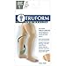 Truform Anti Embolism Stockings, Thigh High Post Surgery Recovery Hospital Style, 18 mmHg Compression for Men and Women, Full Length Ted Hose, Open Toe, Beige, X-Large
