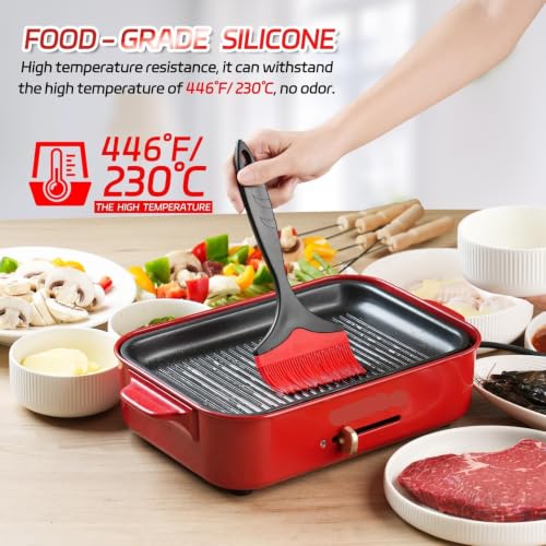 Brochas de silicona para repostería extra anchas de grado alimentario pack de 2 4
