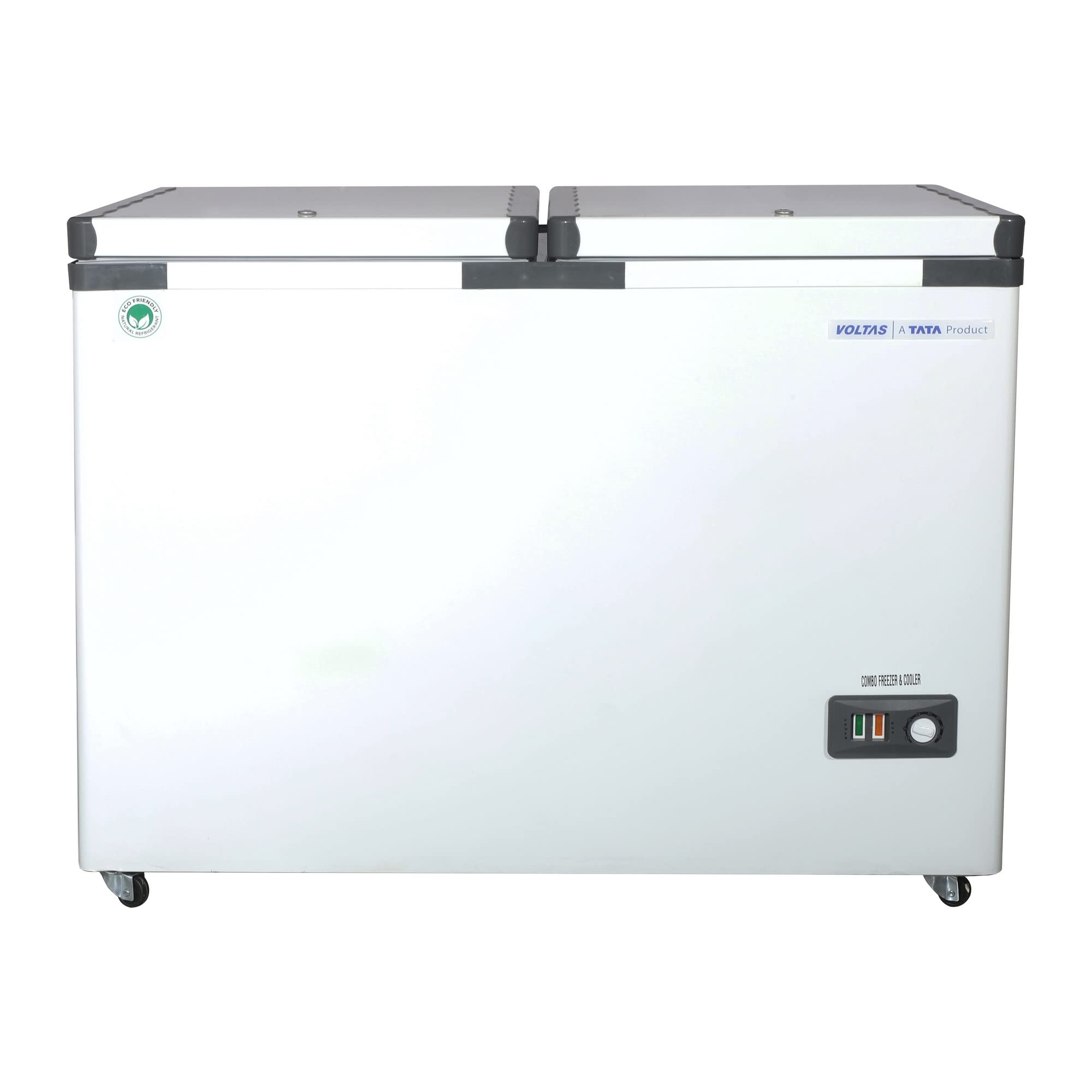Voltas CB HT 300 DD Half Cooler Half Freezer Combo (Cooler cum Freezer, White)