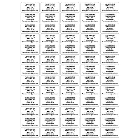 325 Personalized Sticky Labels Sticker Printed Any Message Labels Stickers (White) Cover