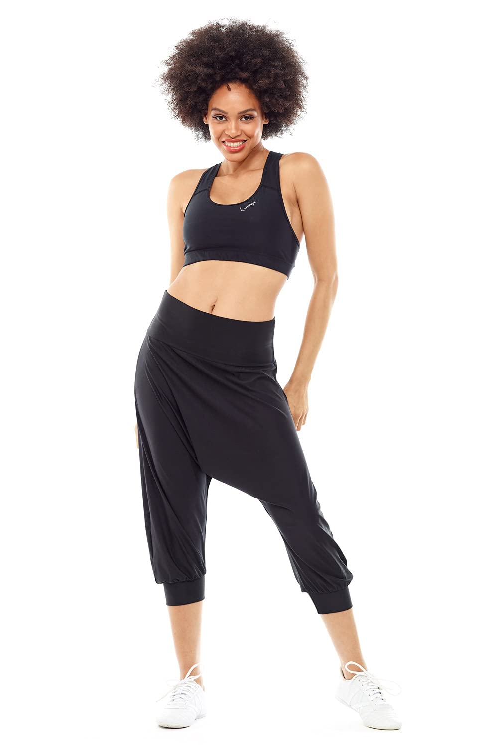 WINSHAPE - Damen Super Leichte Functional ¾-haremshose Hp201, Pantaloni Casual Donna