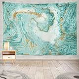 Summor Green Color Colorful Watercolor Stain Grunge Marble Gold Turquoise Color Green Art Nature...