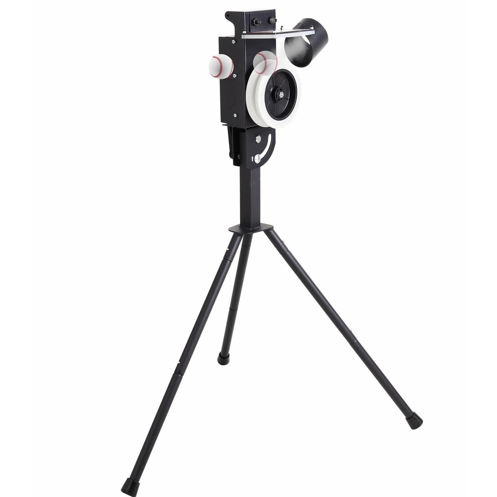 Lite 9” Baseball Pitching Machine - Adjustable Speed &amp; Angle,45MPH Lightweight &amp; Portable, Perfect for Hitting and Fielding Training