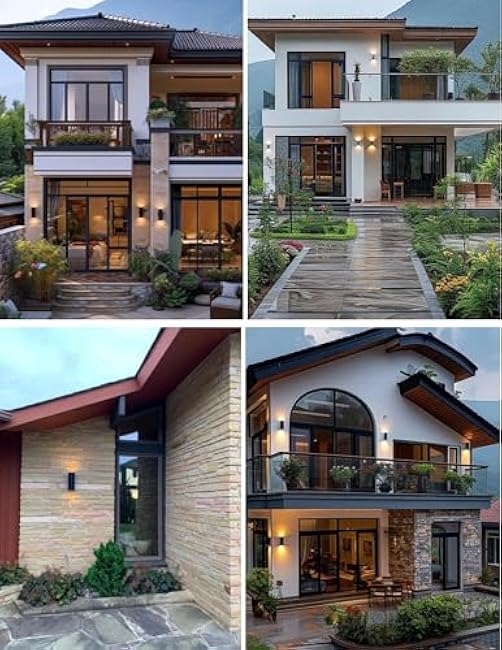 Outdoor Wall Light, Exterior Lighting - ETL Listed, Die-Casting Aluminum Waterproof Wall Mount Cylinder Design - Up Down Light Fixture for Porch, Backyard and Patio (White)