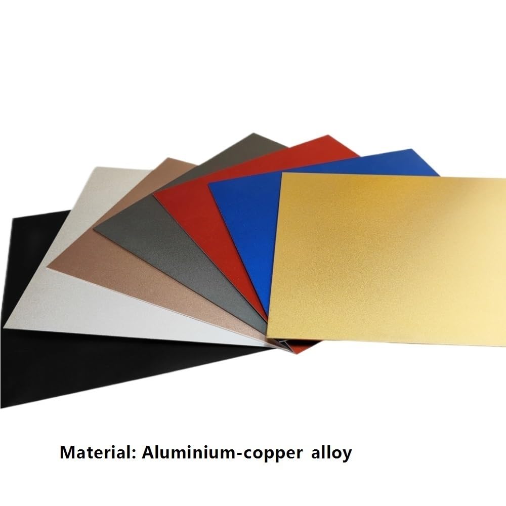 2 Stück kratzfestes eloxiertes Aluminiumblech for Gravieren und Basteln(Blue,1.0x300x300mm)