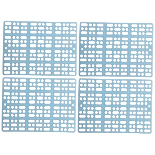 FONDOTIN 4個ウサギケージマット プラスチック製ウサギパッド 足置きマット あき設計で清潔保持 ケージ底用 鳥かご 床材 滑り止め