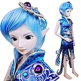 EVA BJD Water Prince Poseidon 1/3 BJD Doll Full Set 24inch 19 Ball Jointed Dolls Elf Ears + Clothes + Free Makeup + Hair + Accessories