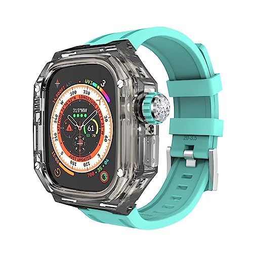 Caja de reloj transparente de 49MM para banda Ultra y kit de modificación DIY