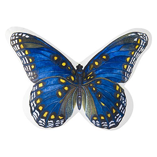 Jwh 3D Butterfly Accent Pillow Case Bed Decorative Handmade Decorative Printed Throw Pillow Cover Blue Pillow Cover Cute Cushion Farmhouse Sofa Couch Living Room Decor Printed Protector 13X18 Inch #TOP22
