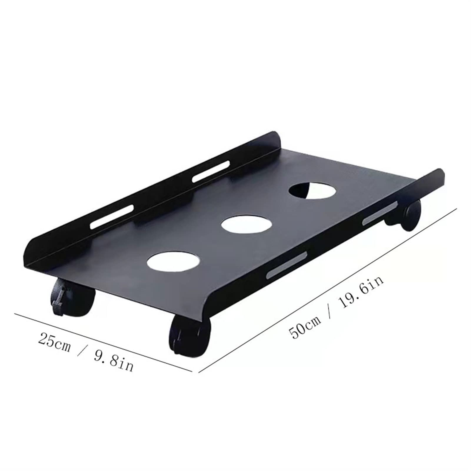 Soporte para PC Soporte for CPU, Soporte de Torre de Host de PC de refrigeración Hueca de Metal, Estante de Bandeja de chasis de Host móvil Pesado for Oficina en casa con Ruedas Soporte de Torre para
