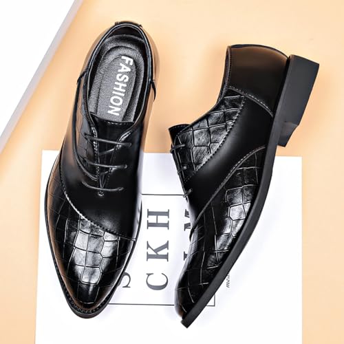 Image of Men's Classic Modern Dress Oxfords Shoes Business Formal Derby