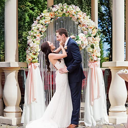 Image of Putros Metal Arch Backdrop Stand 6.6FT White Wedding Backdrop Stand Square Arch Frame for Birthday Party Bridal Baby Shower Ceremony Decoration