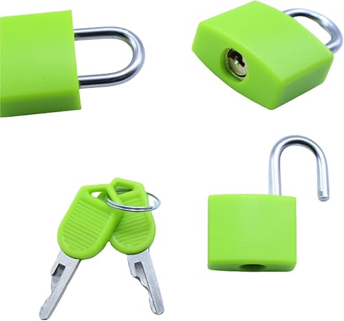 Miniatura 5 de Cerraduras pequeñas para maleta con llaves, 12 cerraduras pequeñas para equipaje, candados pequeños para casillero, mini cerradura para casillero,