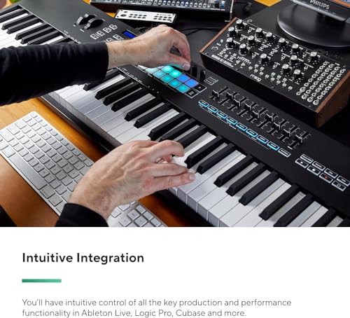 Image of Novation Launchkey 88 [MK3] - premium 88-note MIDI keyboard for expressive music creation | 88 Semi-Weighted Keys, 16 Velocity Pads, 9 Faders, Arpeggiator, Scale and Chord Modes, Ableton Live, USB Bus-Powered