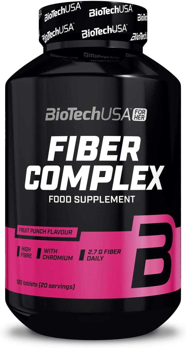 Fiber Complex | Flavored Chewable Tablets | with Inulin and Chromium | for Effective Weight Control and Confidence Boost, 120 Tablets