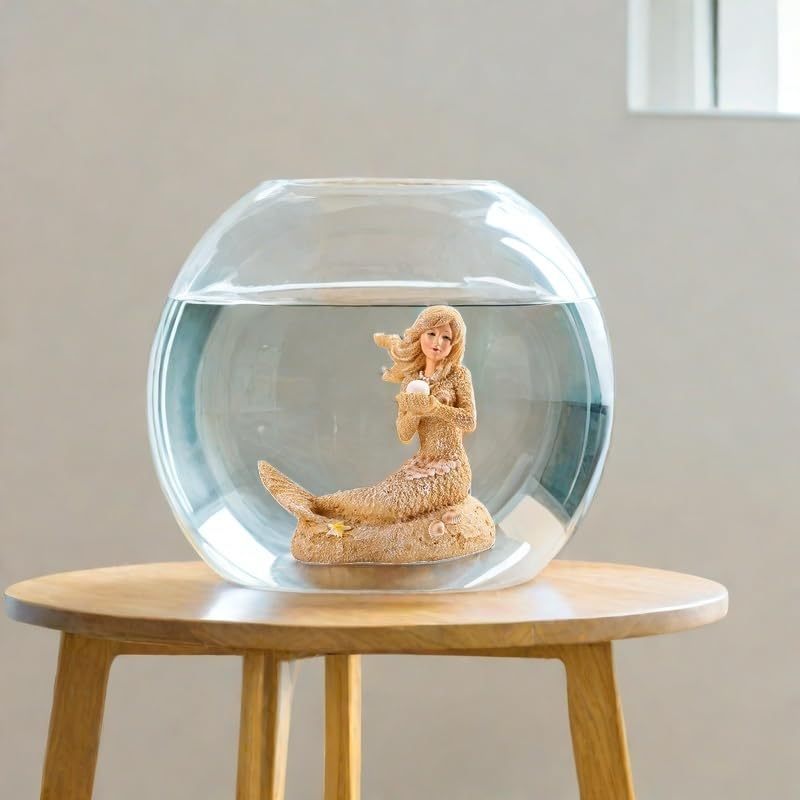 Image of Fish Tanks Decorations, Mermaid Statue ，Mermaid Garden, Fish Tank Decorations, Handicraft Decorations, Mermaid Decorations (Sand Mermaids)