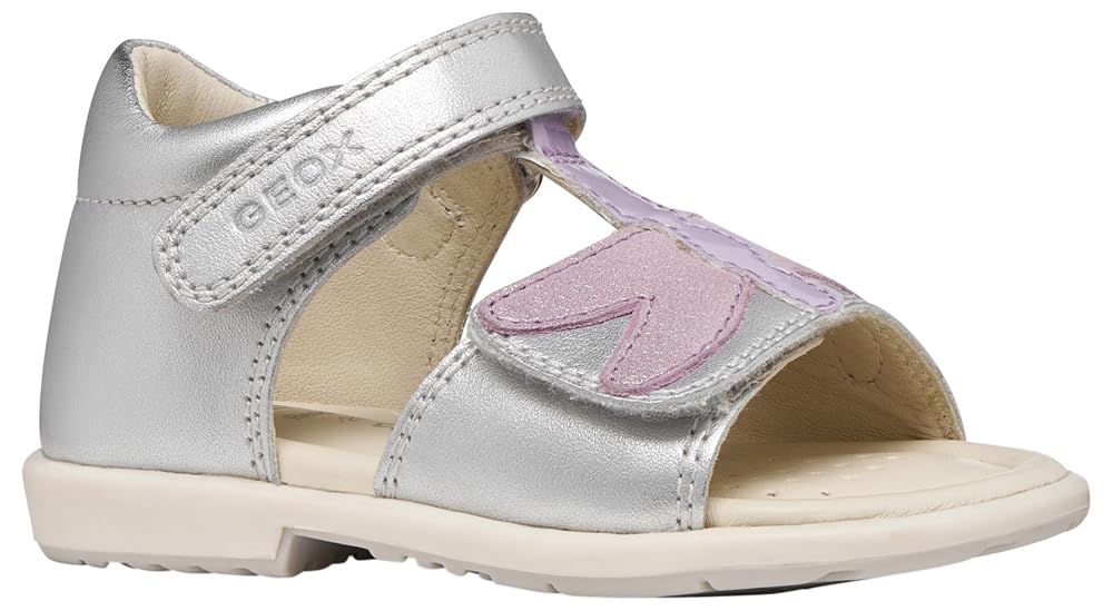 Geox Boy's Girl's B Verred B Sandal, Silver Lilac, 7.5 UK Child