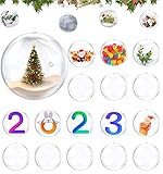 【Amplia Gama de Aplicaciones】Las bolas huecas de plástico se utilizan en decoraciones de árboles de Navidad, bolas colgantes, accesorios de decoración de bodas, bolas de embalaje de exhibición, decoraciones de ventanas, decoraciones navideñas, cajas de regalo de bolas de dulces de boda Las bolas de Navidad pueden crear un ambiente cálido y de ensueño para usted .