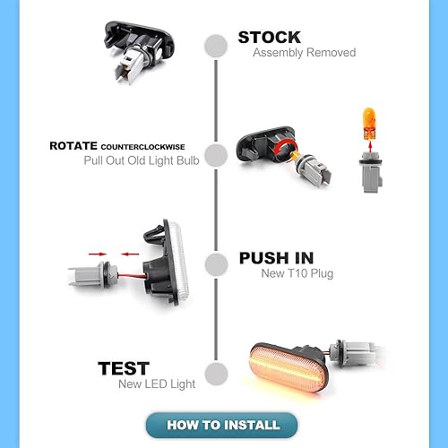 Miniatura 8 de NSLUMO Conjunto de luz LED para placa de matrícula para Cadillac CTS CTS-V Sedán 2008 2009 2010, reemplazo de lámpara de matrícula OEM 6000K xenón