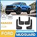 Mud Flaps Tire Splash Guards for 2024 2025 Ford Ranger Accessories Heavy Duty Front and Rear Mud Flaps fit Ranger XL, XLT, Lariat (Won't Fit Raptor)