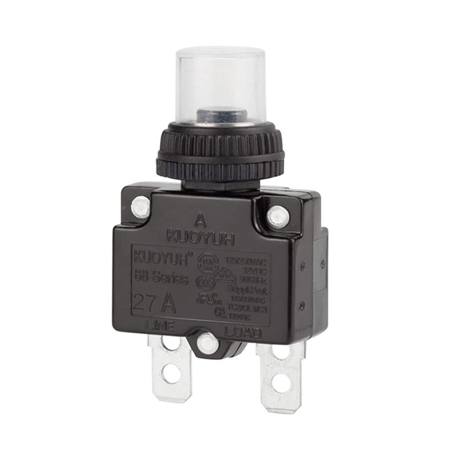 AVSBBYEPS Circuit Breaker Mini Miniature Overload Protector Electrical Automatic with Dust Cover(3a,With cap)