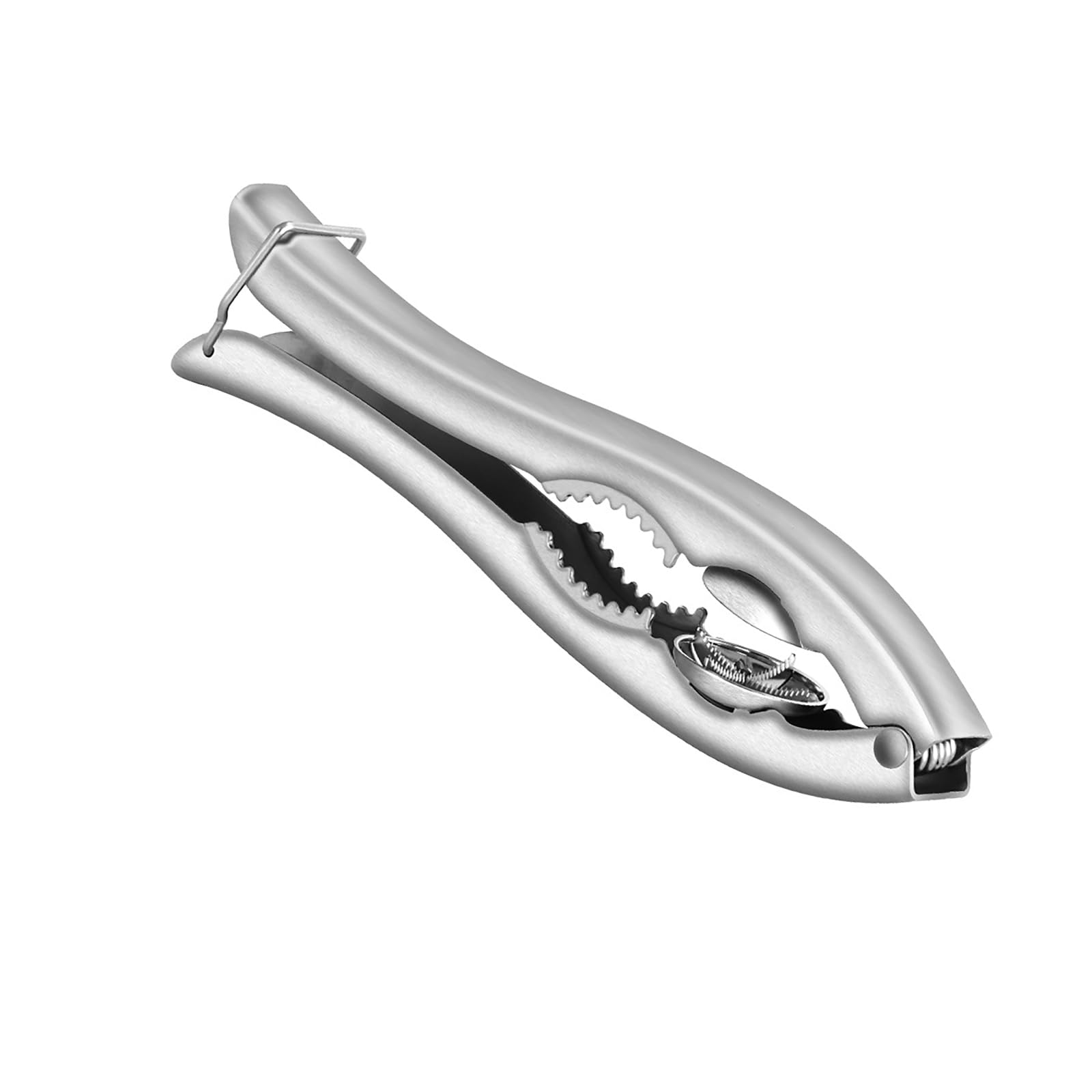 Hsioluted Professional Nut Cracker Walnuts Cracker Ergonomic Quick and Easy Operations 304Stainless Steel Chestnuts Opener Multifunctional Nut Opener